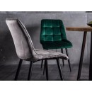 Стул SIGNAL CHIC Velvet Bluvel 14 серый/черный